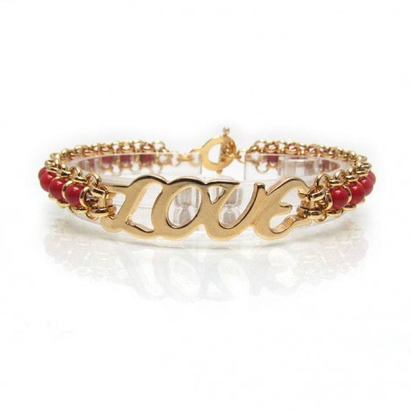 rose gold love bracelet